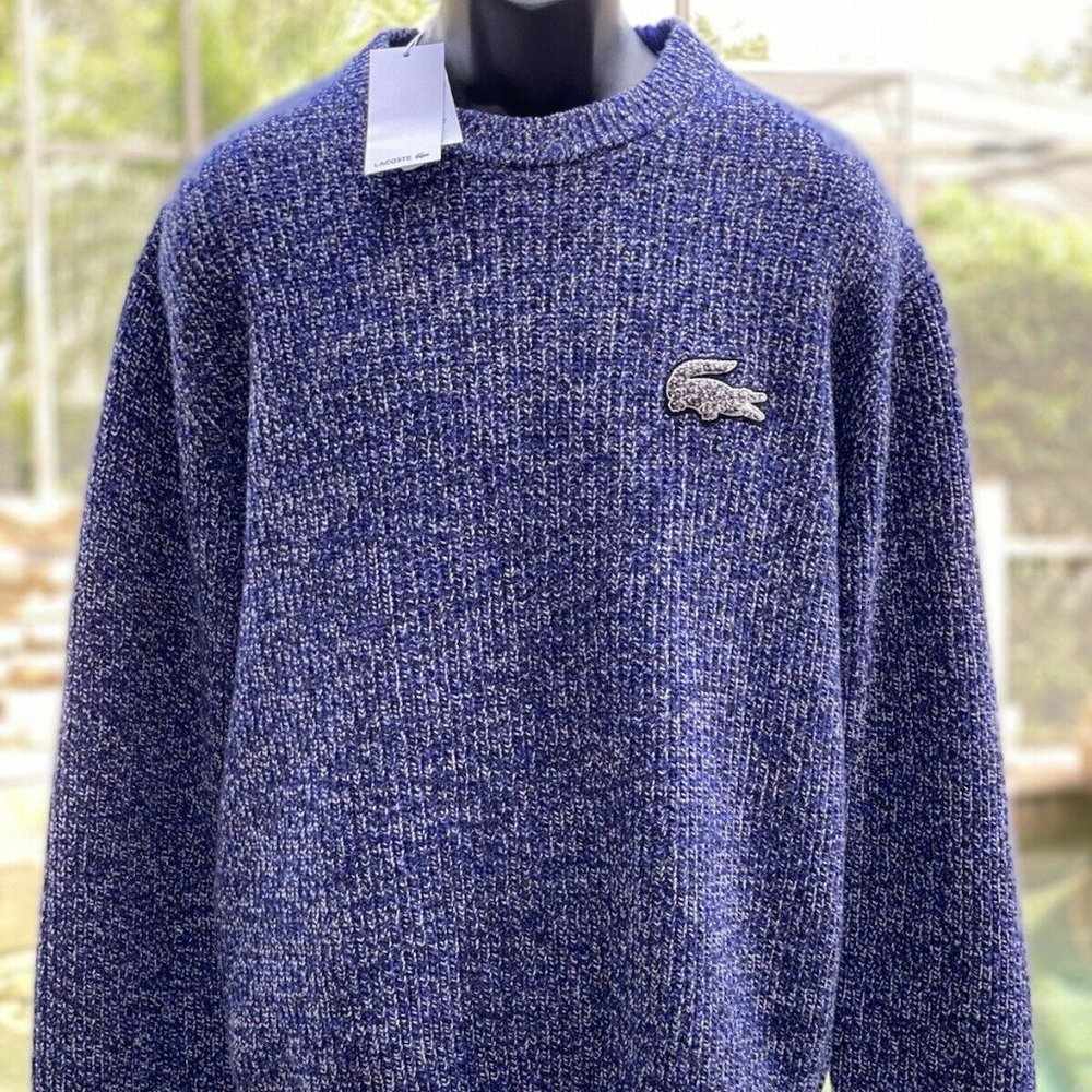 LACOSTE CREW NECK WOOL KNITWEAR SWEATER [AH2079]‎